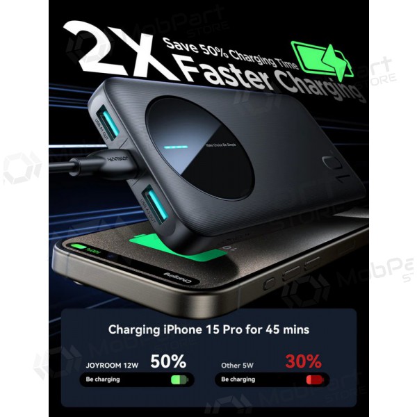 Batteria esterna Power Bank Joyroom JR-PBF12 10000mAh nero Batteria esterna Power Bank Joyroom JR-PBF12 10000mAh nero