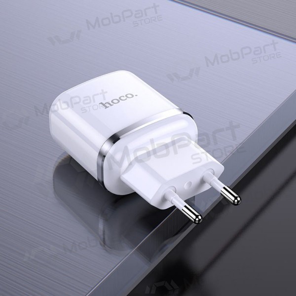 Caricabatterie Hoco N4 2x USB (2.4A) Bianco