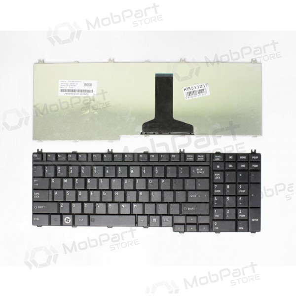 TOSHIBA Satellite: L350, L500 tastiera TOSHIBA Satellite: L350, L500 tastiera
