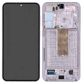 Samsung Galaxy S23+ schermo / display (levandų) (con una cornice) (originale)