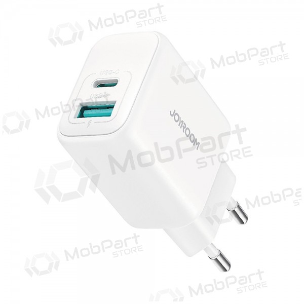 Caricatore Joyroom JR-TCF21 USB-C/USB-A PD20W bianca