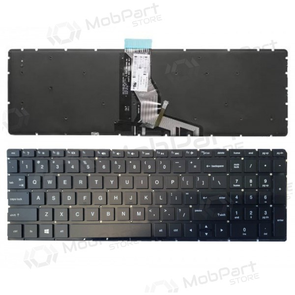 HP 250 G6, 255 G6, 256 G6, 258 G6, 15-BS with backlight (US) tastiera HP 250 G6, 255 G6, 256 G6, 258 G6, 15-BS with backlight (US) tastiera