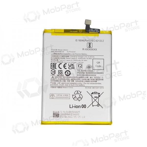 Xiaomi Poco M4 5G / Poco M5 4G batteria, akumuliatorius (BN5H) Xiaomi Poco M4 5G / Poco M5 4G batteria, akumuliatorius (BN5H)