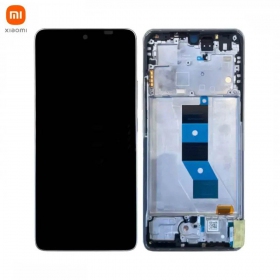 Xiaomi Poco M7 Pro 5G schermo / display (d'argento) (con una cornice) (originale)