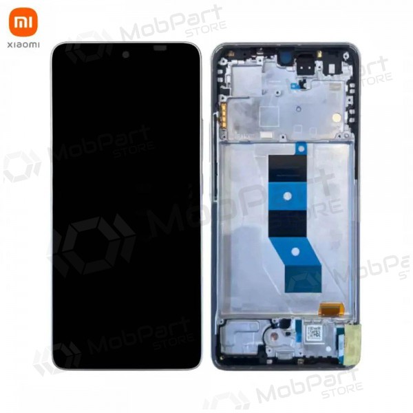 Xiaomi Poco M7 Pro 5G schermo / display (d'argento) (con una cornice) (originale)