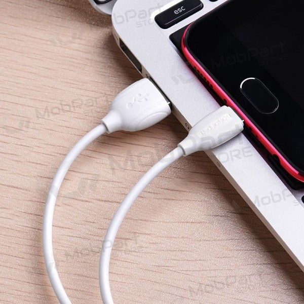 USB cavo Borofone BX19 USB-A to MicroUSB 1.0m bianca