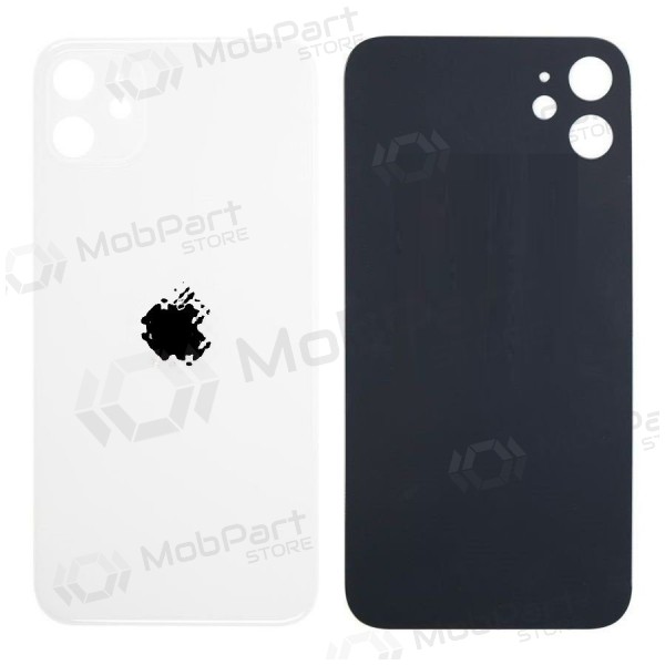 Apple iPhone 11 coperchio batteria posteriore (bianca) (bigger hole for camera) Apple iPhone 11 coperchio batteria posteriore (bianca) (bigger hole for camera)