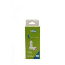 Caricatore per auto Tellos C109 USB 1A (bianca)
