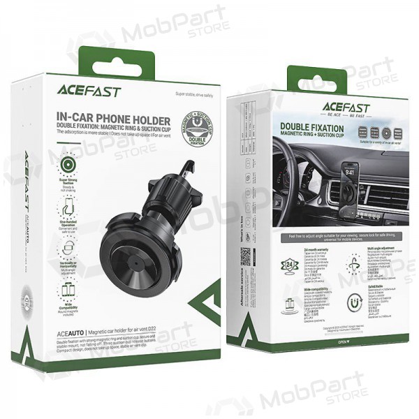 Porta cellulare da auto Acefast D22 (air vent) nero