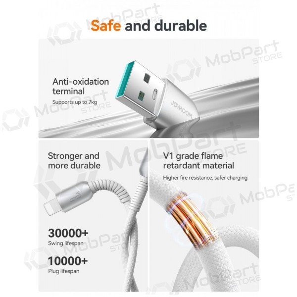 USB cavo Joyroom S-A51 USB-A to Lightning 3A 1.2m grigio