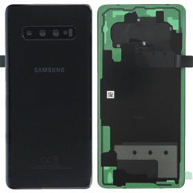 Samsung G975 Galaxy S10 Plus coperchio batteria posteriore nero (Ceramic Black) (usato grade B, originale)