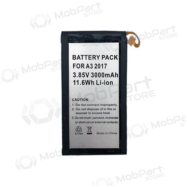 Samsung A320F Galaxy A3 (2017) (EB-BA320ABE) batteria / accumulatore (3000mAh) Samsung A320F Galaxy A3 (2017) (EB-BA320ABE) batteria / accumulatore (3000mAh)