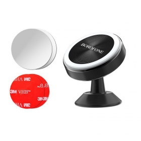 Automobilinis universale telefono laikiklis Borofone BH5 Platinum, tvirtinamas ant prietaisų skydelio, magnetinis