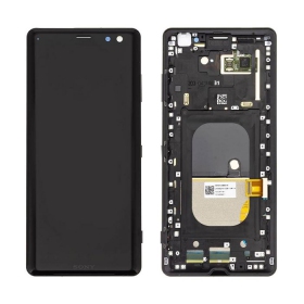 Sony Xperia XZ3 H8416 / H9436 schermo / display (nero) (con una cornice) (usato grade B, originale)