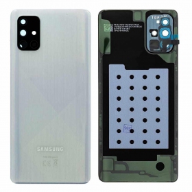 Samsung A715 Galaxy A71 2020 coperchio batteria posteriore d'argento (Prism Crush Silver) (usato grade C, originale)