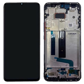 Xiaomi Mi 10 Lite 5G schermo / display (grigio) (con una cornice) (originale)