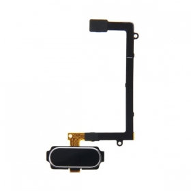 Samsung G925F Galaxy S6 Edge HOME connettore pulsante (nero)