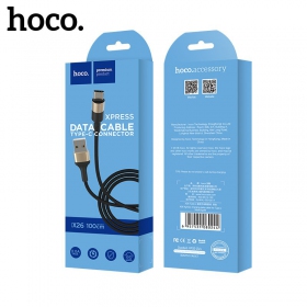 USB cavo Hoco X26 Type-C 1.0m (nero / d'oro)