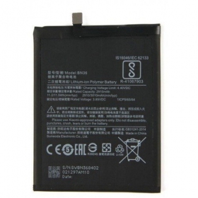 Xiaomi Redmi Mi A2 / Mi 6X batteria / accumulatore (BN36) (3010mAh)