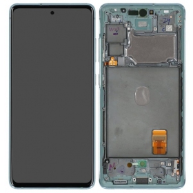 Samsung Galaxy S20 FE schermo / display (Cloud Mint) (con una cornice) (originale)