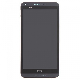 HTC Desire 816 schermo / display (nero) (con una cornice) (service pack) (originale)