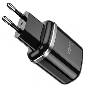 Caricatore Hoco N4 x 2 USB  jungtimis (2.4A) (nero)
