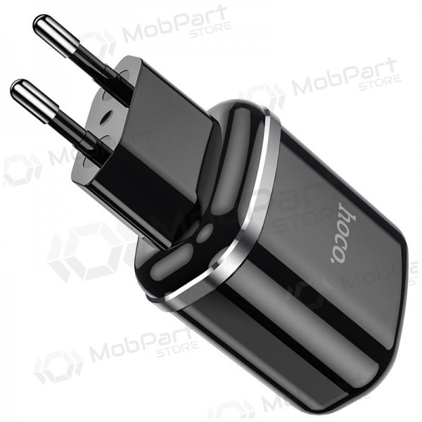 Caricatore Hoco N4 x 2 USB  jungtimis (2.4A) (nero)