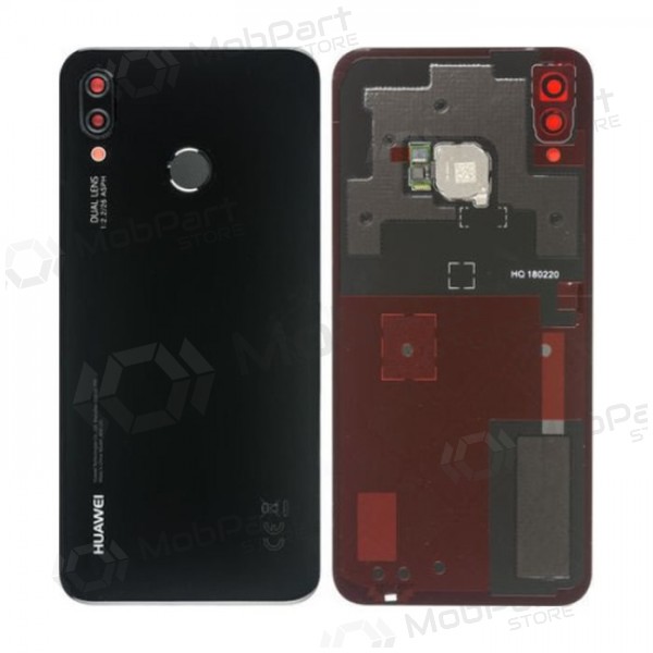 Huawei P20 Lite coperchio batteria posteriore nero (Midnight Black) (usato grade B, originale)