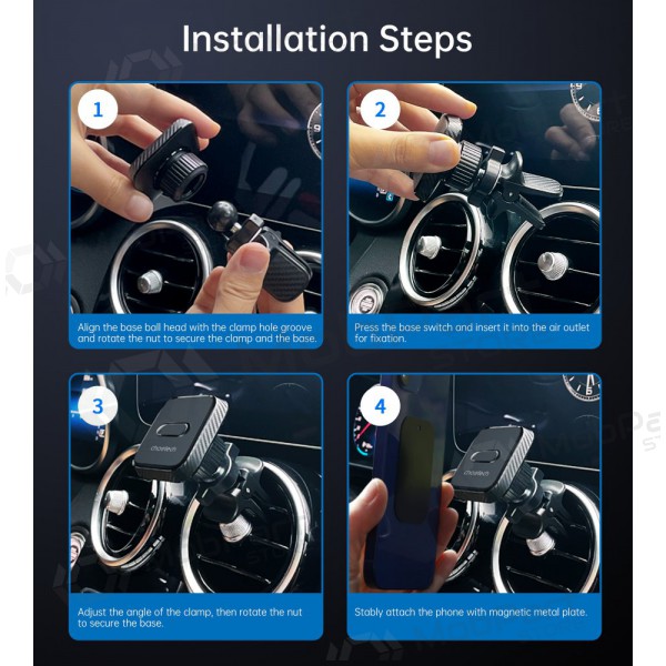 Porta cellulare da auto Choetech H042 nero