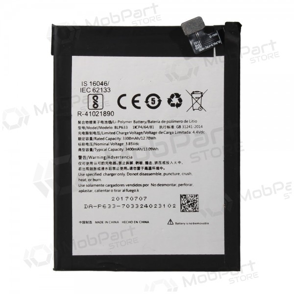 OnePlus 3T (BLP633) batteria / accumulatore (3400mAh) OnePlus 3T (BLP633) batteria / accumulatore (3400mAh)