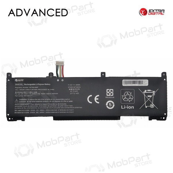 HP RH03XL, 3550mAh batteria del computer portatile, Advanced HP RH03XL, 3550mAh batteria del computer portatile, Advanced