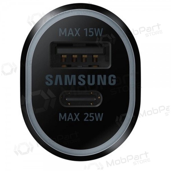 Caricatore automobilinis originale Samsung EP-L4020NBEGEU 1xType-C 1xUSB-A nero nel pacchetto 40W