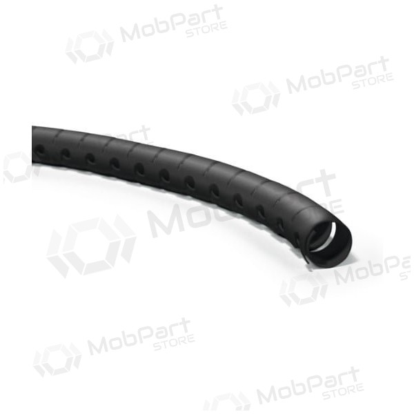 Vamzdis spiralinis kabelių apsaugai su įrankiu kabelių įvedimui D20 Hellermann Tyton HWPP20 (RITĖ 25m , nero)