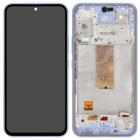 Samsung Galaxy A54 5G schermo / display (viola) (con una cornice) (originale)
