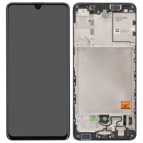Samsung Galaxy A41 schermo / display (nero) (con una cornice) (originale)