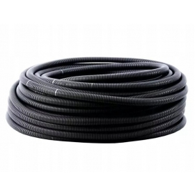 Gofruotas PVC vamzdis Pawbol 12mm (100m ritė) (nero)