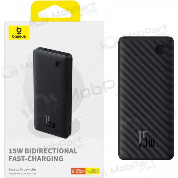 Batteria esterna Power Bank Baseus Airpow Lite 15W 10000mAh nero P10067500123-00