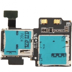 Samsung i9500 Galaxy S4 / i9505 Galaxy S4 SIM e microSD cartas lizdo connettore