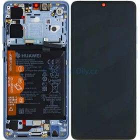 Huawei P30 (new version 2021) schermo / display (Breathing Crystal) (con una cornice e batteria) (service pack) (originale)