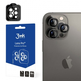 Apple iPhone 13 Pro / 13 Pro Max nero protezione vetro temperato per fotocamera 