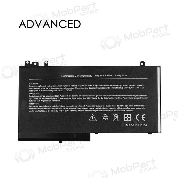 DELL RYXXH, 3600mAh batteria del computer portatile, Advanced DELL RYXXH, 3600mAh batteria del computer portatile, Advanced