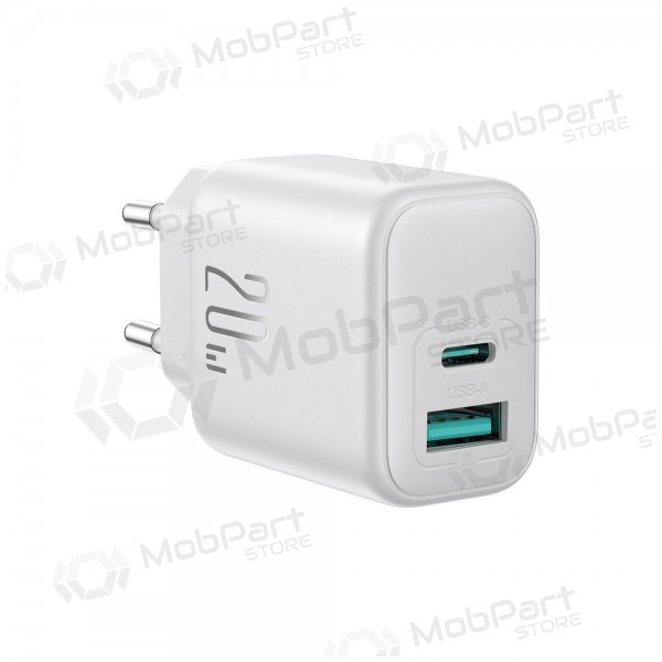 Caricatore Joyroom JR-TCF21 USB-C/USB-A PD20W bianca
