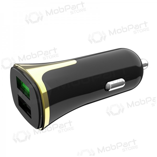 Caricatore automobilinis Hoco Z31 Quick Charge 3.0 (3.4A) x 2 USB (nero)