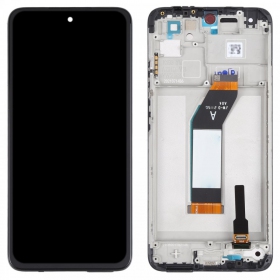 Xiaomi Redmi 10 2021 schermo / display (nero) (con una cornice) (originale)