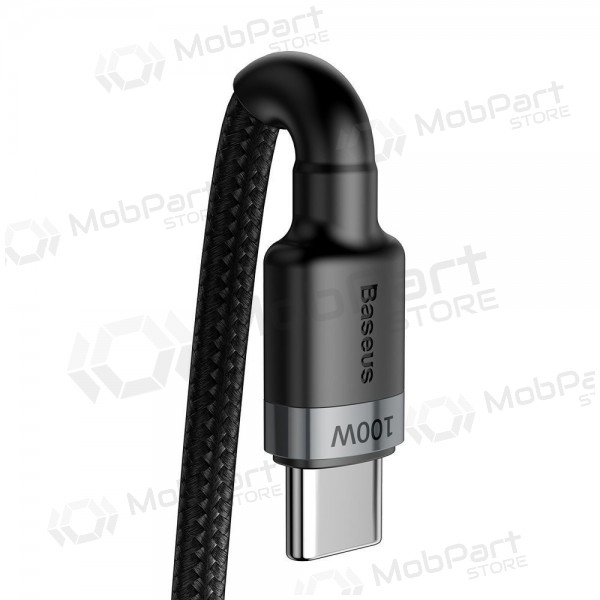 USB cavo Baseus Cafule PD100W Type-C 2.0m grigio-nero CATKLF-ALG1