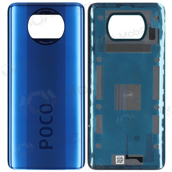 Xiaomi Poco X3 Pro / X3 / X3 NFC coperchio batteria posteriore (blu) (originale) (service pack) Xiaomi Poco X3 Pro / X3 / X3 NFC coperchio batteria posteriore (blu) (originale) (service pack)