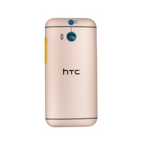 HTC One M8 coperchio batteria posteriore (d'oro) (usato grade A, originale)