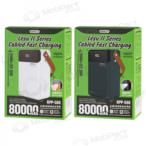 Batteria esterna Power Bank Remax RPP-566 22.5W 80000mAh grigio