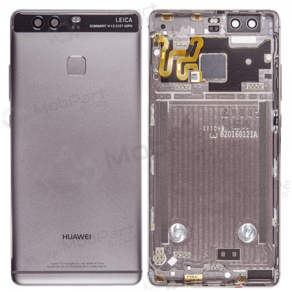 Huawei P9 coperchio batteria posteriore grigio (Titanium Grey) (usato grade C, originale) Huawei P9 coperchio batteria posteriore grigio (Titanium Grey) (usato grade C, originale)