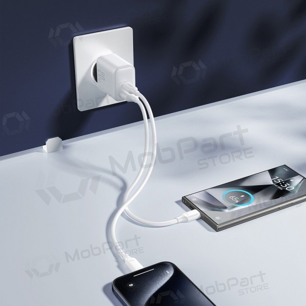 Caricatore Joyroom JR-TCF21 USB-C/USB-A PD20W bianca